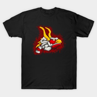 King of Red Lions Splatter T-Shirt